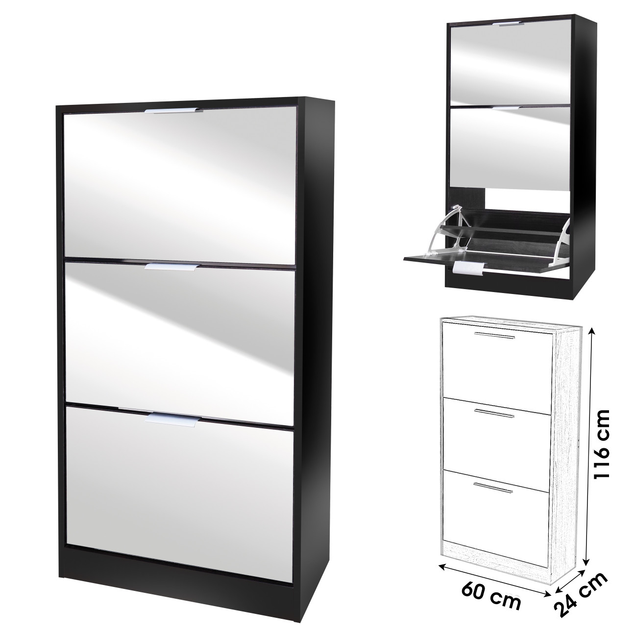 Meuble A Chaussures Miroir d’occasion