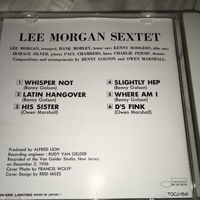 Lee Morgan Sextet [Remaster] by Lee Morgan (Jazz) (CD, Oct-2000