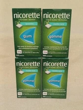 4 x Nicorette Chewing Gum Spearmint, 2 mg, 105 Pieces (No tarrifs)