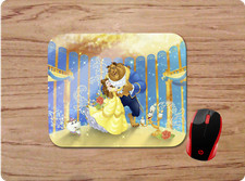 BEAUTY THE BEAST BELLE BALL DANCING DISNEY INSPIRED ART PC MOUSEPAD DESK MAT