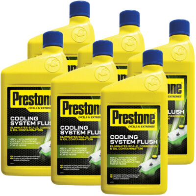 Prestone Kühlsystemreiniger Kühlerreiniger Spülung 6x 1L Kühlerschutz