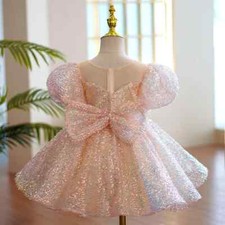 Birthday Party Dress Girl Formal Evening Prom Dresses Gowns Elegant Fluffy Frock