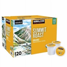 Kirkland Signature Coffee Organic Summit Roast K-Cup Pod, 120-count FREE SHIP