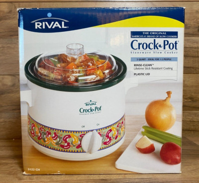 RIVAL - 2 QT. CROCK POT SLOW COOKER - CHILLI PEPPER DESIGN Model 3122CH