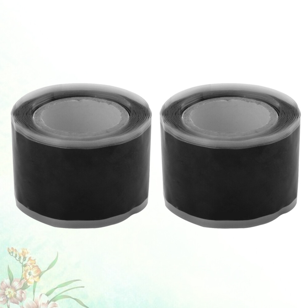 2 Rolls Tape Self-adhesive Silicone Cable Joint Repair Quick Insulation