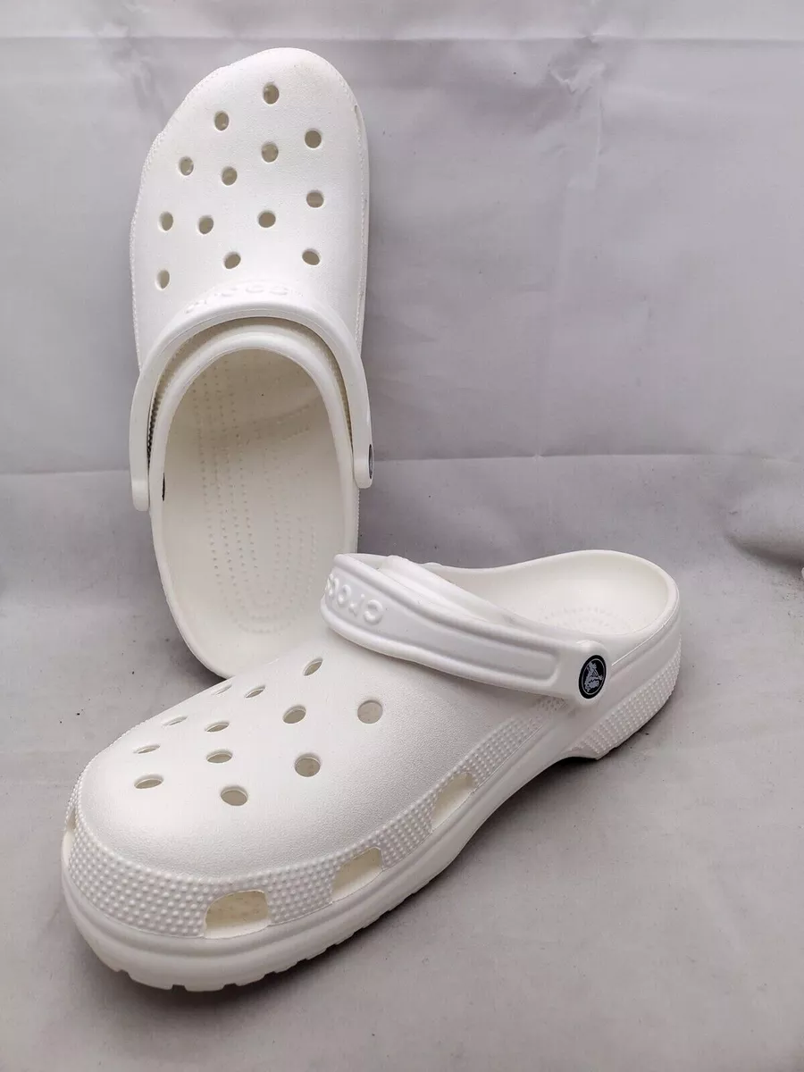 Original Classic Crocs Adult Junior Kids Children Unisex Clog White USED