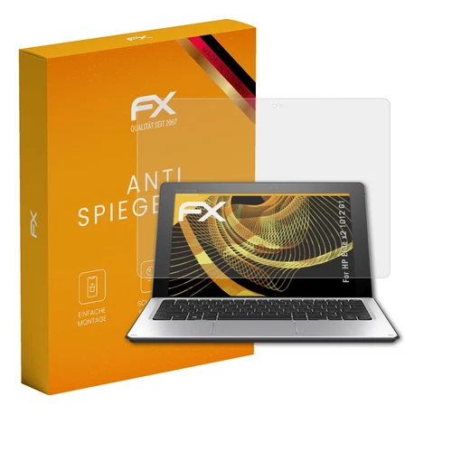 atFoliX 2x Panzerfolie für HP Elite x2 1012 G1 Schutzfolie matt&stoßfest Folie
