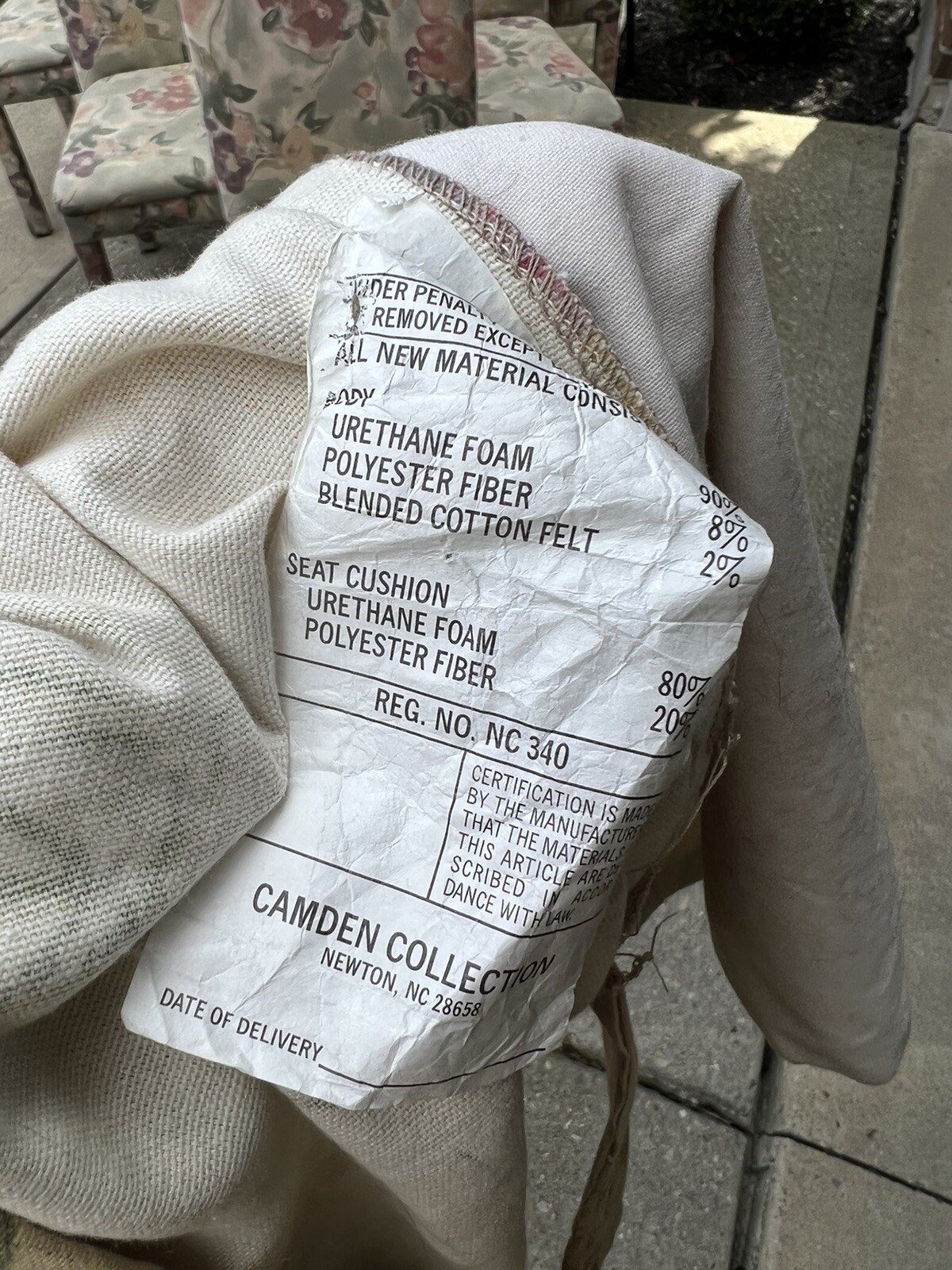 Arhaus Camden Slipcover Parsons Dining Side Chairs Set 6 Lot With