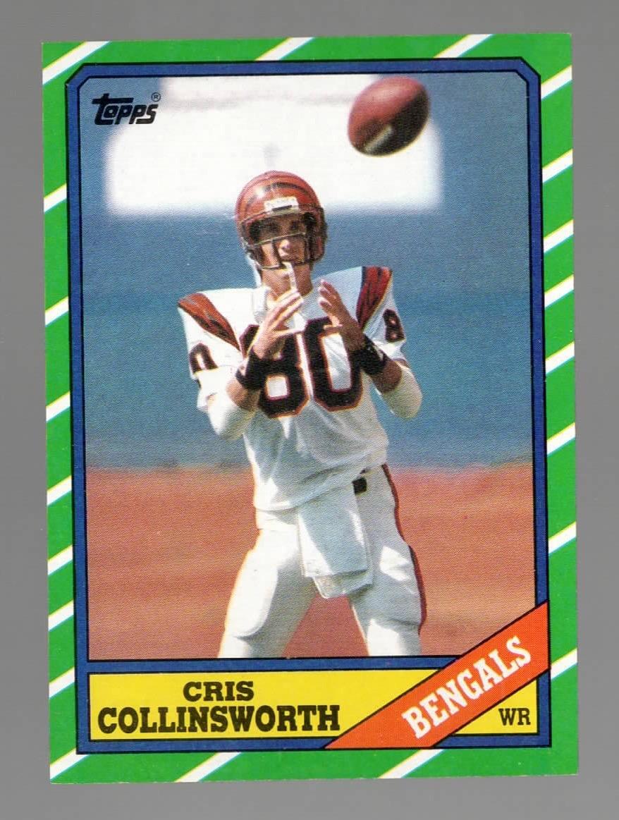 1986 Topps Cris Collinsworth Cincinnati Bengals #258 Near Mint or Better