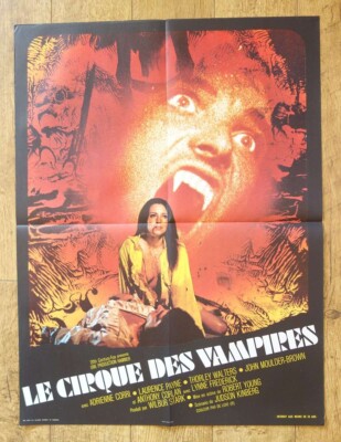 VAMPIRE CIRCUS horror hammer original MEDIUM french movie poster '73