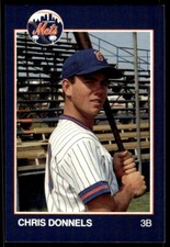 1988 Grand Slam Baseball Card Chris Donnels Columbia Mets #26