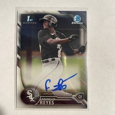 2016 Bowman Chrome Franklin Reyes Prospect 1st Auto Autograph #BCAP-FR