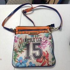 Nicole Lee Multicolor Faux Leather Women's Crossbody Messenger Bag Made In USA