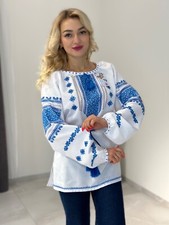 HANDMADE EMBROIDERY Ukraininan national blouse Vyshyvanka