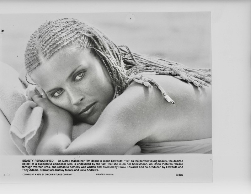 3 Original Rep  Movie Stills 8x10 Blk & Wht Bo Derek "Beauty Personifie + 6 page