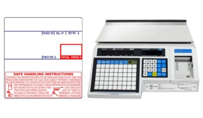 New CAS LP-1000N Label Printing Scale - Free Shipping + Case of 8040 Labels!