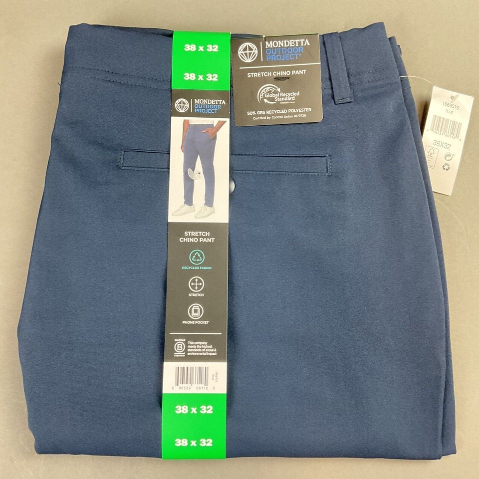 Mondetta Men's Stretch Straight Leg 5 Pocket Chino Pants B42 eBay