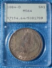 1884-O Morgan Silver Dollar Graded MS64 by PCGS - Old Rattler Holder