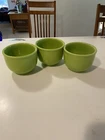 Set of 3 Retired Fiesta HLC Fiestaware Chartreuse Chili Bowls MINT