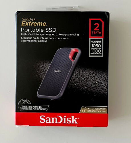 SanDisk Extreme Portable SSD 2TB External USB-C NVMe | FREE SHIPPING