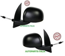 COPPIA SPECCHI RETROVISORI DX SX FIAT PANDA DAL 2009 AL 2012 NERI CON COMANDO