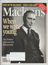 Macleans Magazine April 1998 Pierre Elliott Trudeau cover