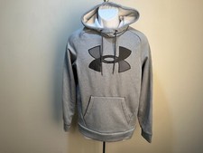 Under Armour Men's gray ColdGear long sleeve hooded sweatshirt Hoodie Small S