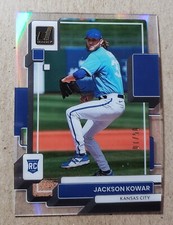 2022 Panini Chronicles Clearly Blue Donruss Jackson Kowar RC /10 Royals
