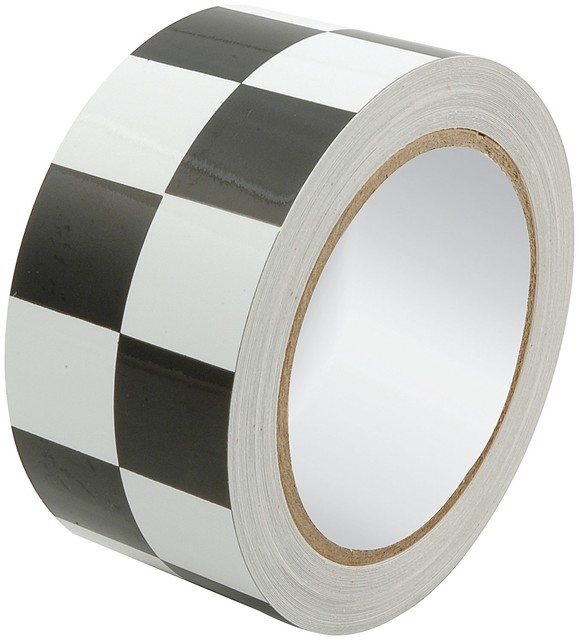 BLACK AND WHITE CHECKERED TAPE 2" X 45' ALLSTAR HOWE LONGACRE eBay