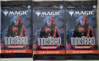 3 (three) - Magic the Gathering MTG Innistrad Remastered Play Booster edgar