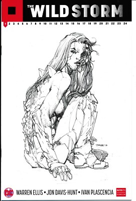 The Wild Storm 1 Jim Lee Sketch Variant Kate Moss Homage Diamond ComicsPro