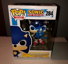 Ben Schwartz Sonic The Hedgehog With Emerald #284 Signed Funko Beckett