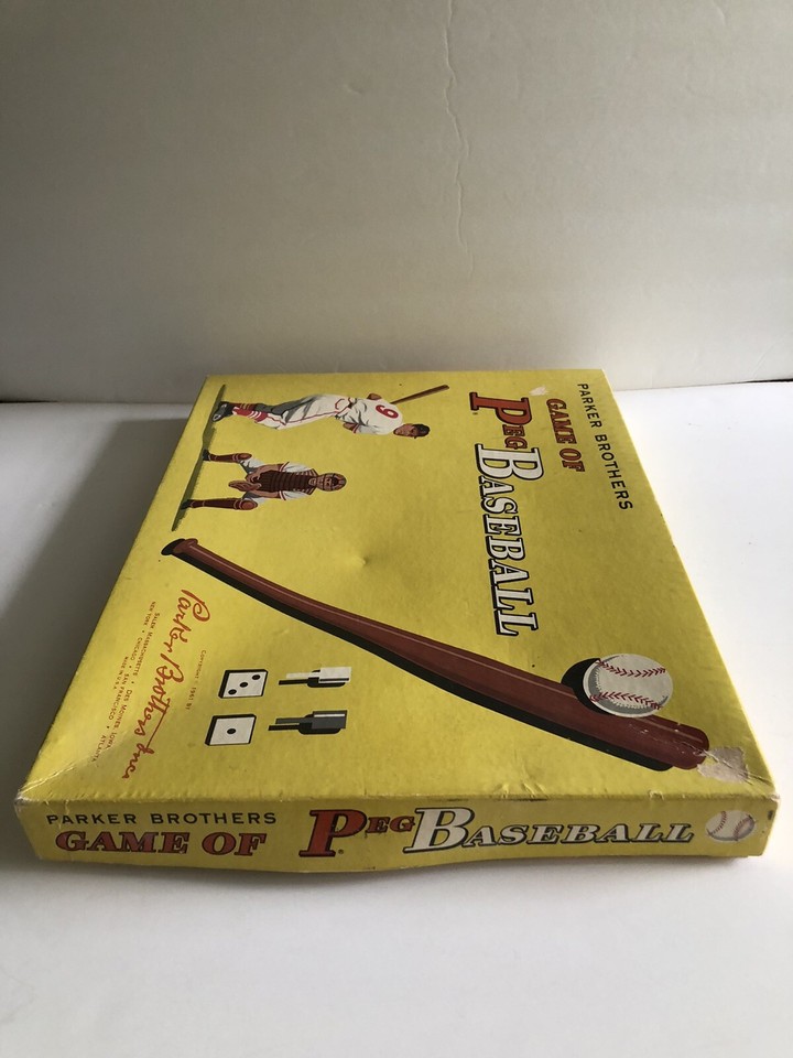 Vintage Parker Brothers Game of Peg Baseball. Probable Ted Williams
