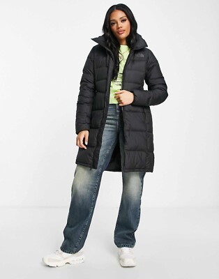 The North Face Black Metropolis Puffer Parka Coat | S