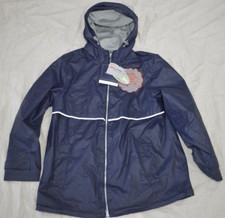 Monogrammed Charles River Rain Full Zip New Englander Blue Jacket Xl Reflective