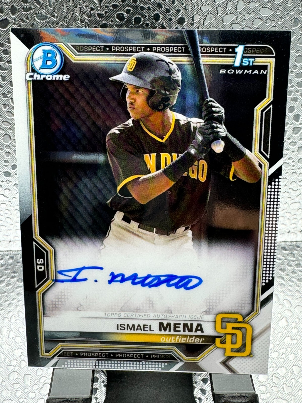 2021 Bowman Chrome Ismael Mena 1st Bowman Auto
