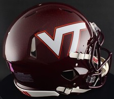VIRGINIA TECH HOKIES NCAA Riddell Speed Full Size AUTHENTIC Football Helmet