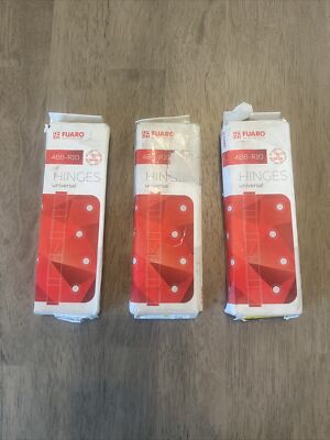 3 Boxes of Fuaro Hinges 4BB-R10 (IN4400U-R10) Satin Nickel 6 Hinges