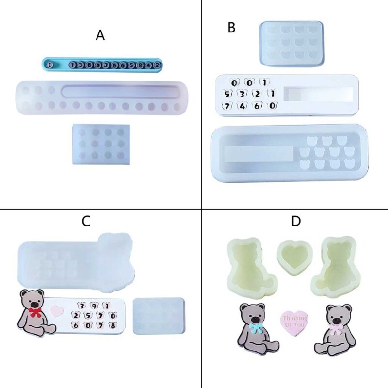 Parking Sign Car Number Plate Mold Resin Epoxy Silicone Mold Jewelry Casting