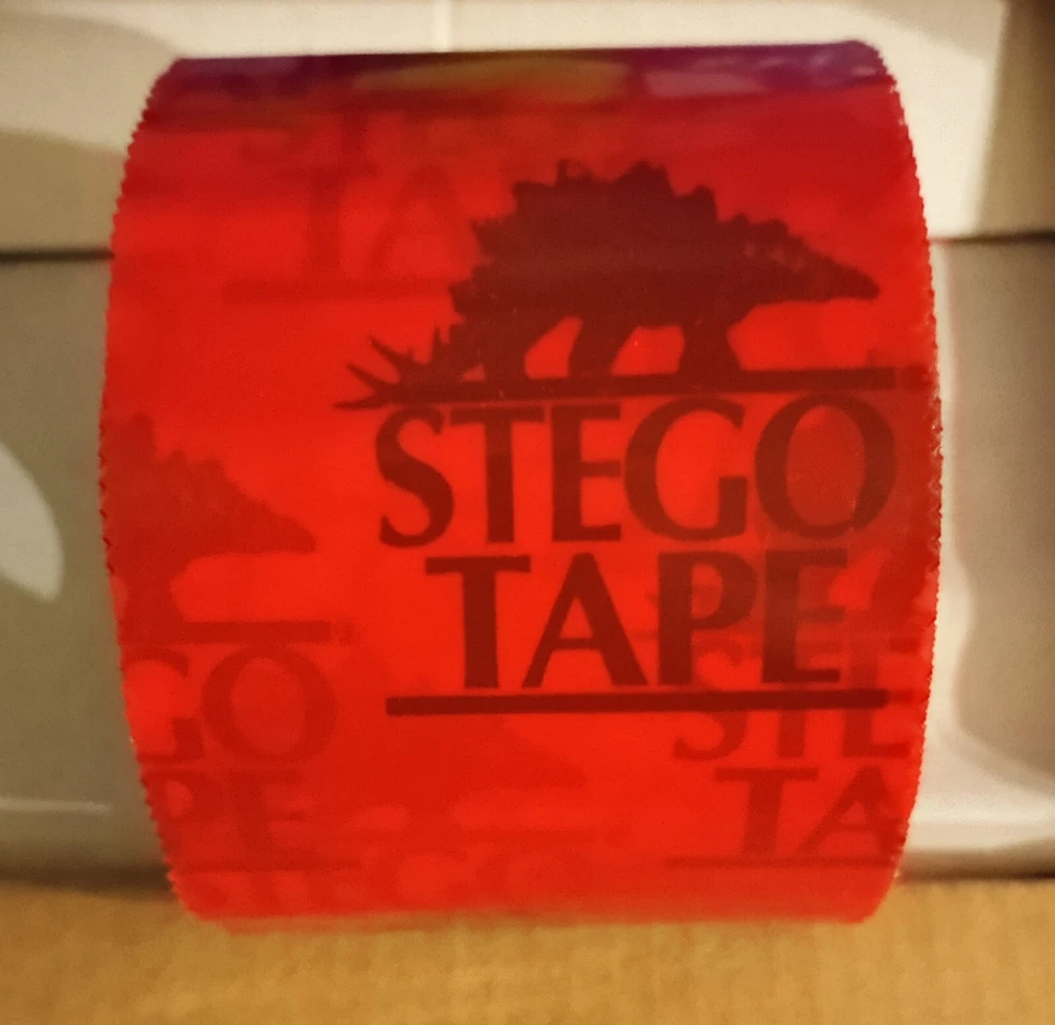 Cinta Stego Roja (3,75" x 180') - Nueva Caja de 12 Rollos - Envío Gratis - EE. UU. VENDEDOR Foto 2 de 4