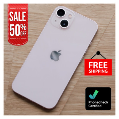 Apple iPhone 13 128/256GB Factory Unlocked Verizon -Red Pink Green- Very Good