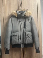 Mackage Diego W Size 42 Grey Mens Bomber Jack...