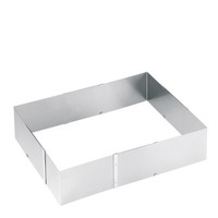 Backrahmen Uno Verstellbar Eckig Edelstahl Tortenring Kuchen Backform Kuchenring