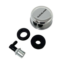 Ford 351 Cleveland Valve Cover Chrome Breather Pcv Valve Grommets - Ansen Usa
