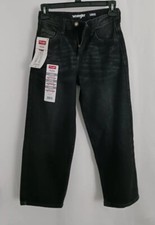 WITH TAGS Boy's Wrangler LOOSE Black Jean Sz.8 Regular