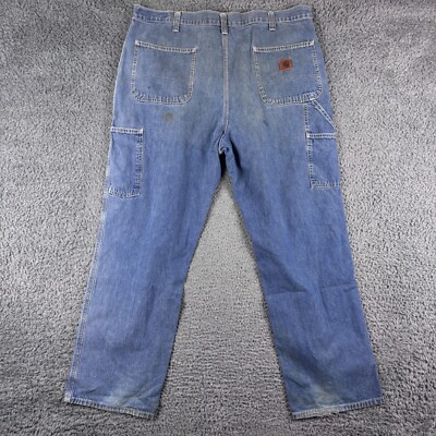 Carhartt Jeans Herren W38 L30 Blau Denim Latzhose Fit Thrashed Painter Baggy Y2K