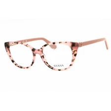 Guess Women's Eyeglasses Pink /Other Acetate Cat Eye Full Rim Frame GU50107 074