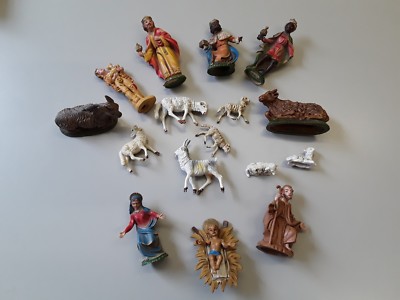 Krippenfiguren Krippe -  16 Teile - Italy - Italien - Fontanini Depose Samunetti