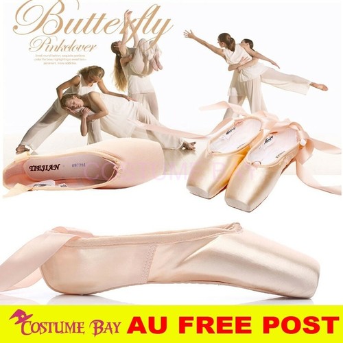 Girls Womens Professional Ballet Dance Toe Pointe Shoes Hard Sole Satin Ribbon eBay
