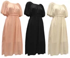 SALE Ladies Chiffon Evening Pleated Dress Size 8 10 12 Party Cocktail Casual